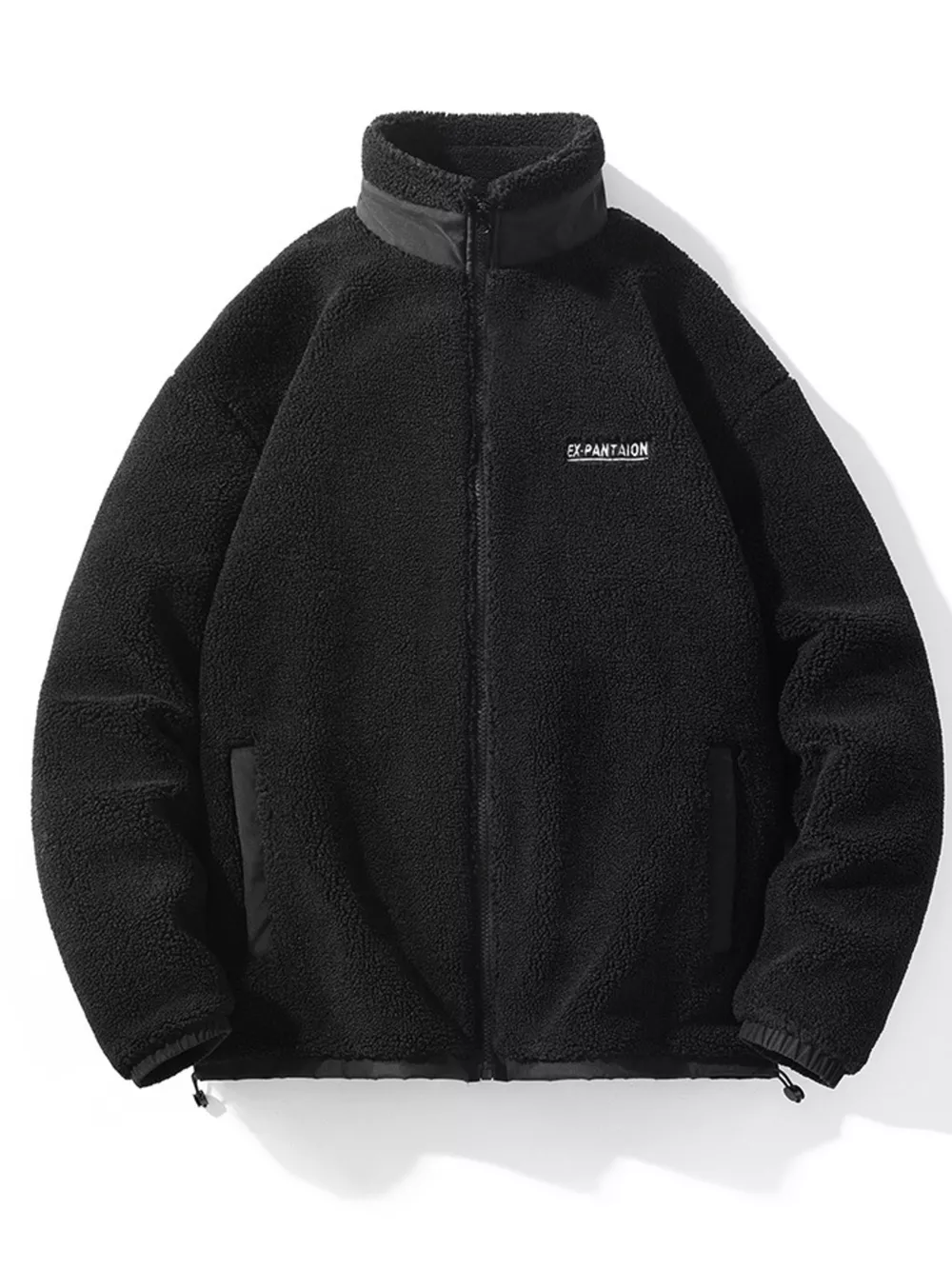 Men's Plus Size Cozy Fleece Full-Zip Jacket