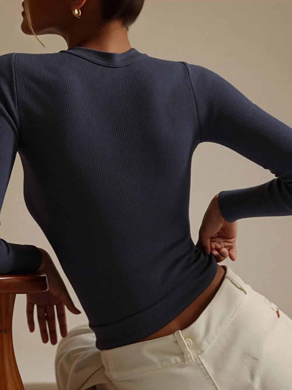 Square Neck Long Sleeve T-Shirt, image 14