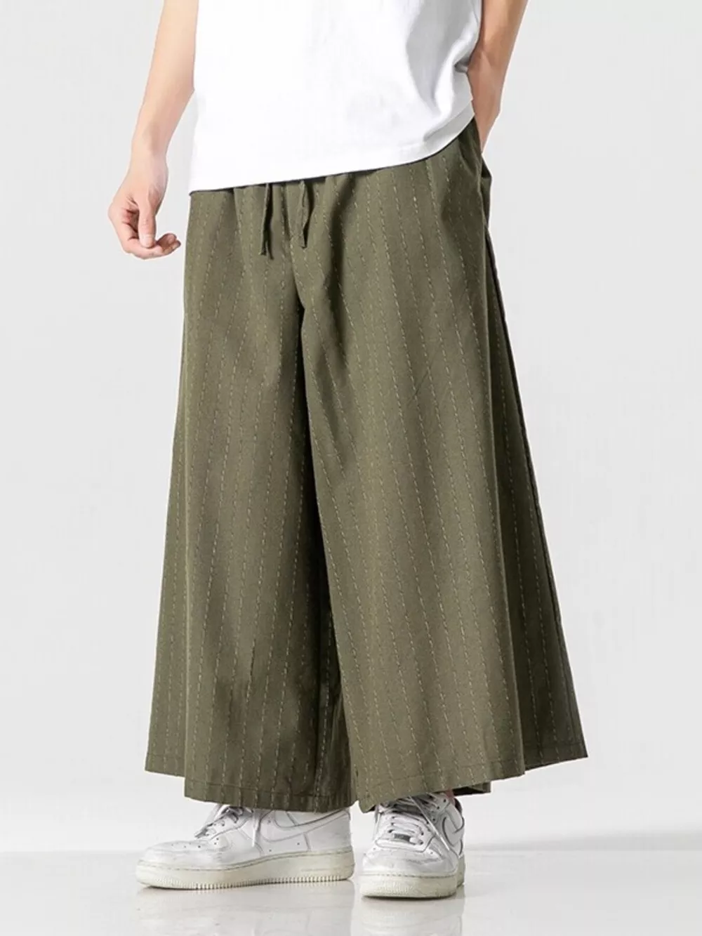 Men's Plus Size Wide Leg Casual Pants, image 2