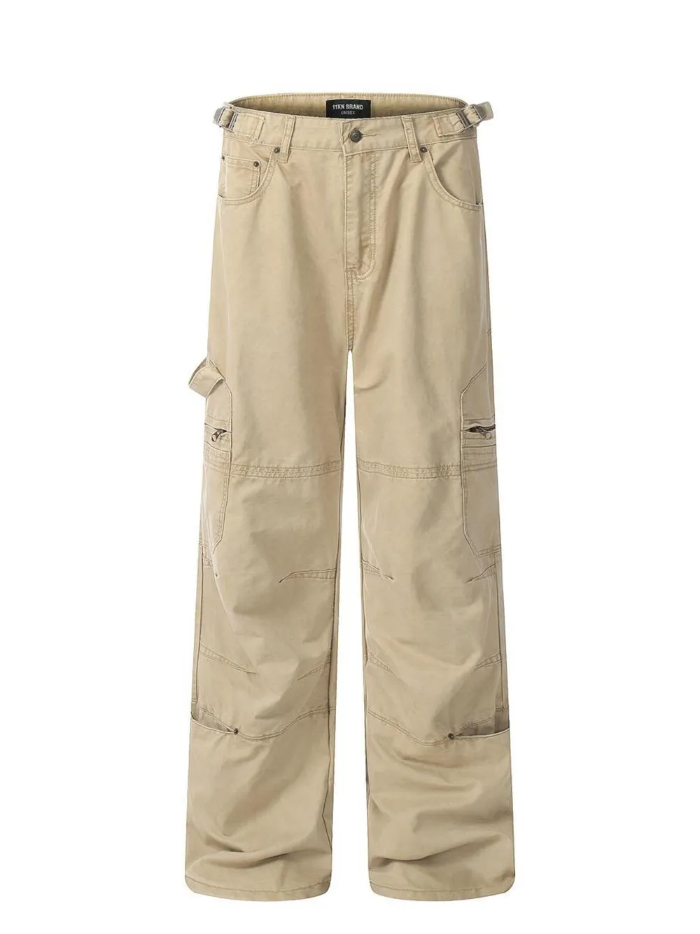 Men's Vintage Wide Leg Cargo Jeans, image 4