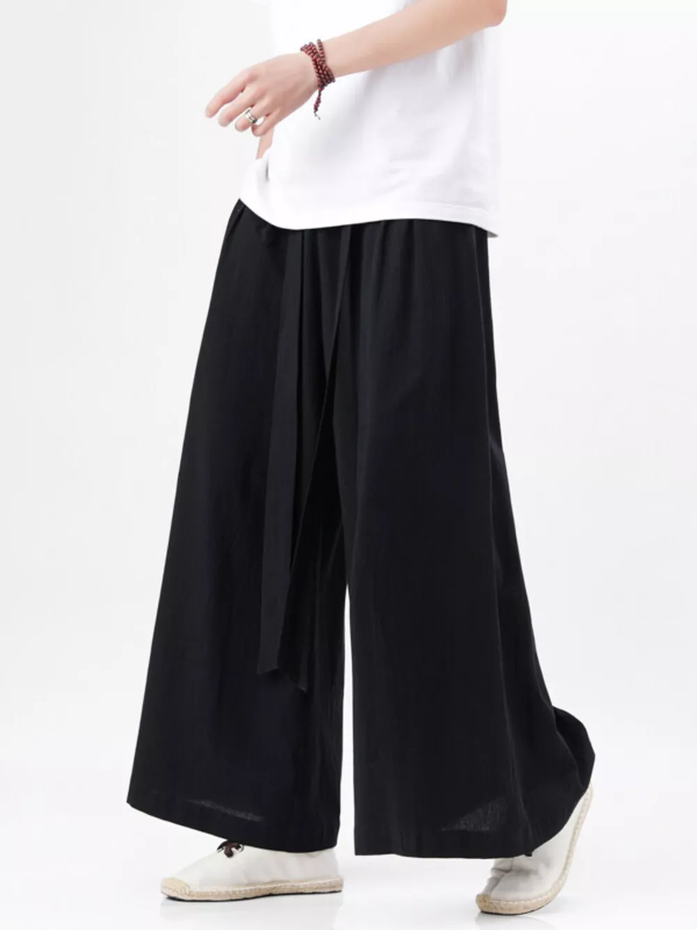 Men's Plus Size Wide Leg Pants