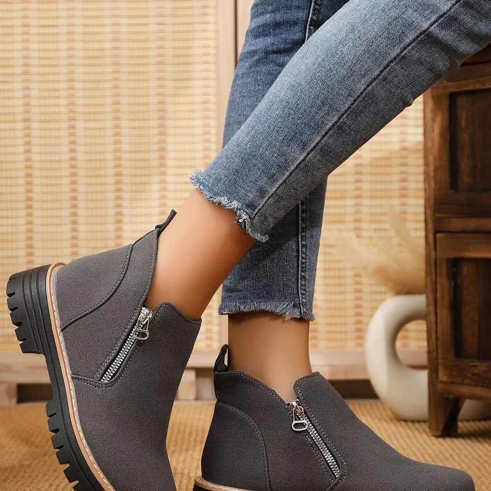 Ankle Boots with Zipper Accent, image 9