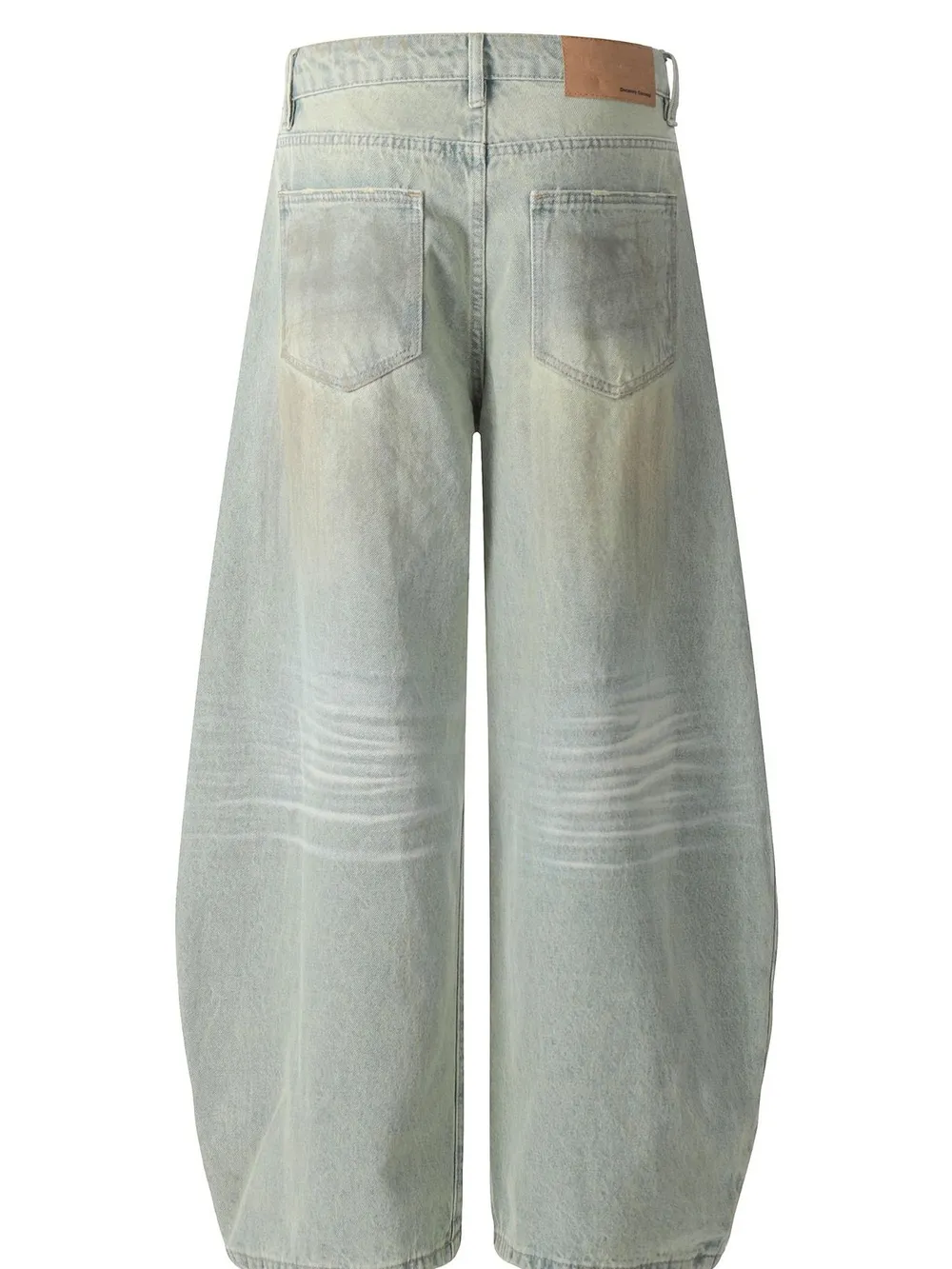 Men's Vintage Washed Wide Leg Jeans, image 3