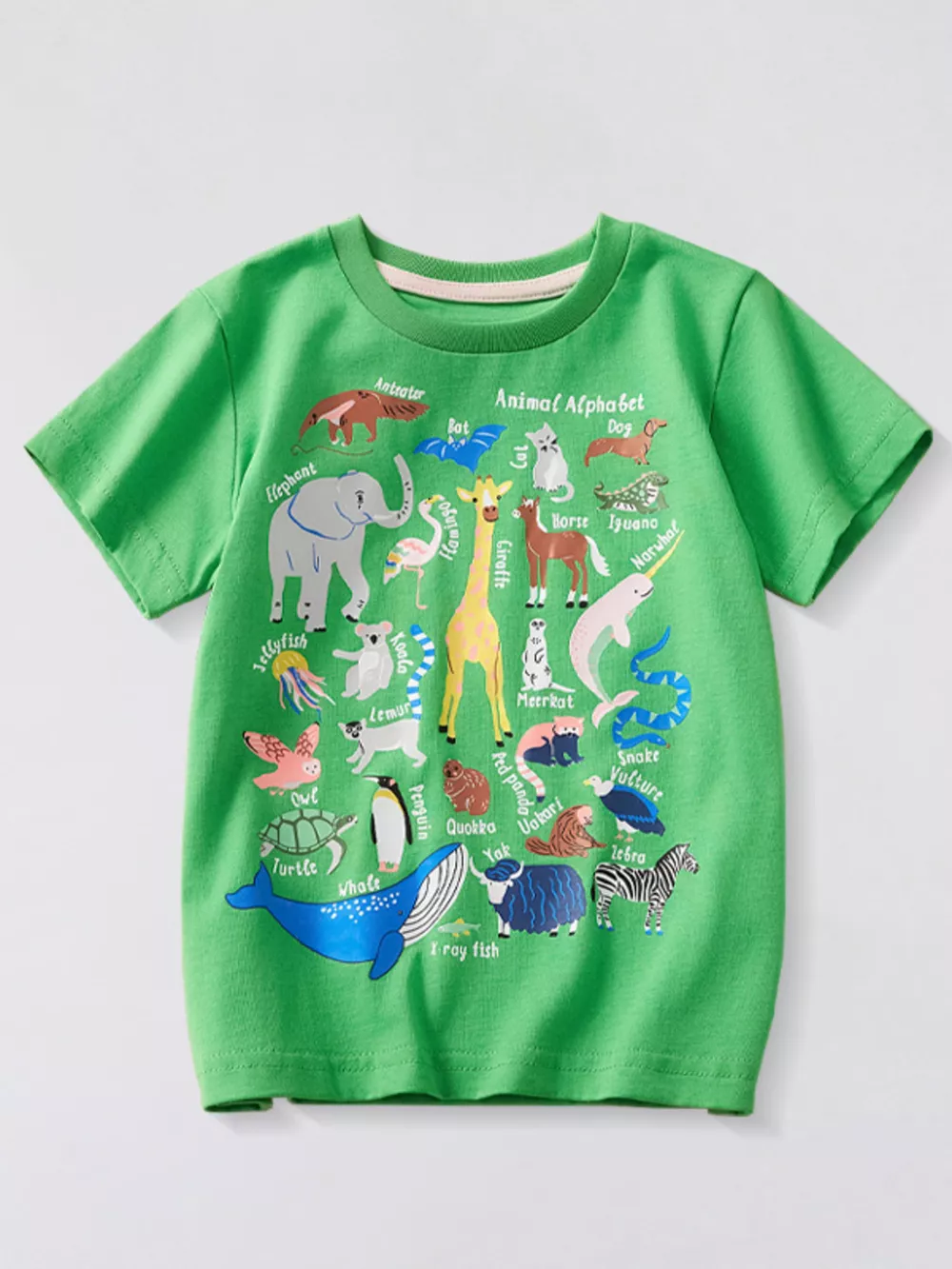 Children's Animal Graphic Short Sleeve T-Shirt, image 8