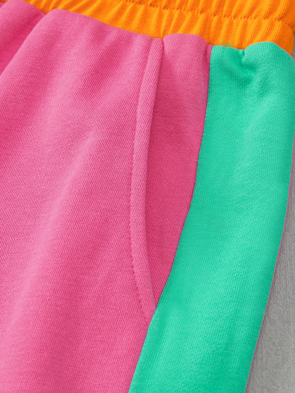 Color Block Round Neck Top and Pants Set, image 20