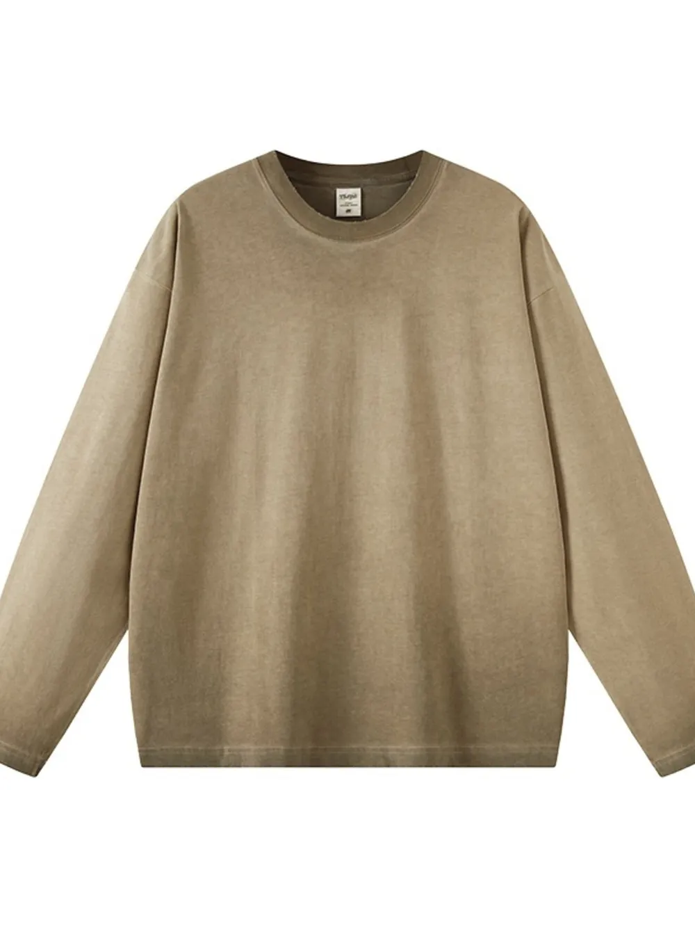 Men's Round Neck Long Sleeve T-Shirt, image 4