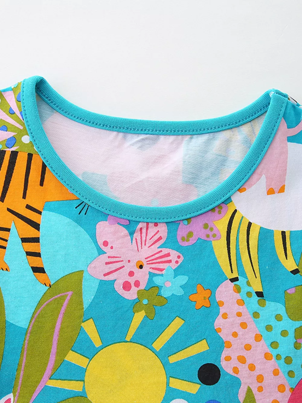 Children's Printed Round Neck Casual Dress, image 2