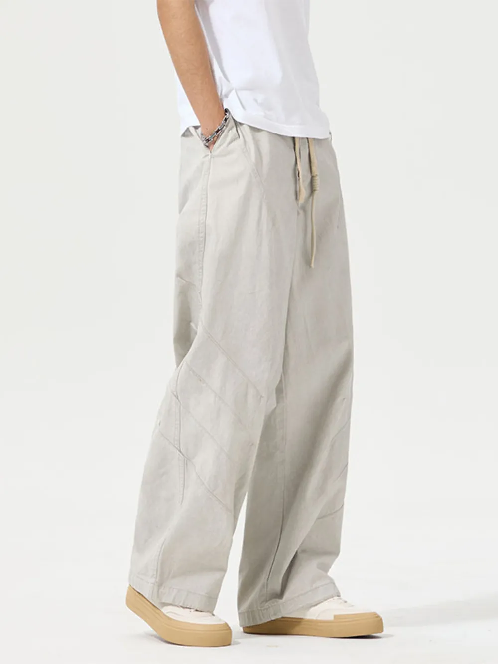Men's Full Size Wide Leg Pants Plus Size, image 2