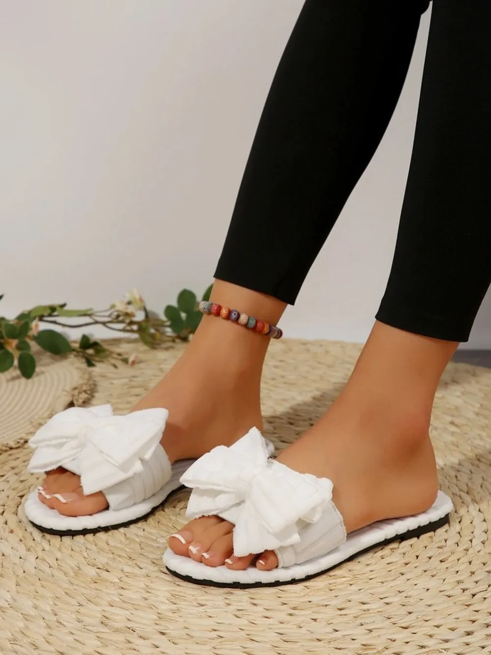 Bow Knot Open Toe Slippers, image 18