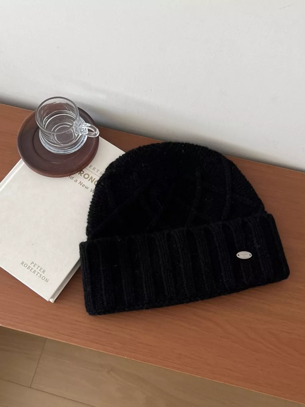 Wool Cozy Knit Beanie Hat