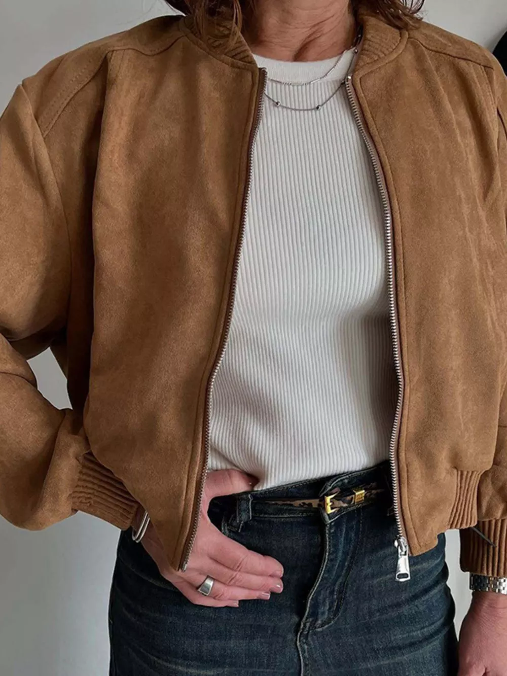 Zip Up Long Sleeve Jacket, image 2