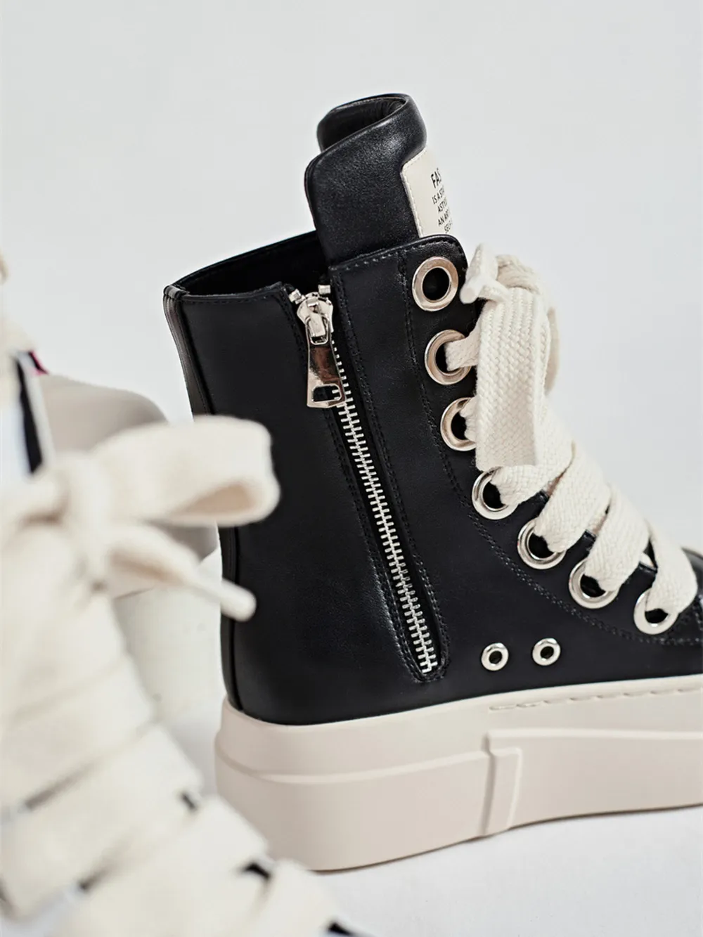 Platform Lace Up Contrast Sneakers, image 2