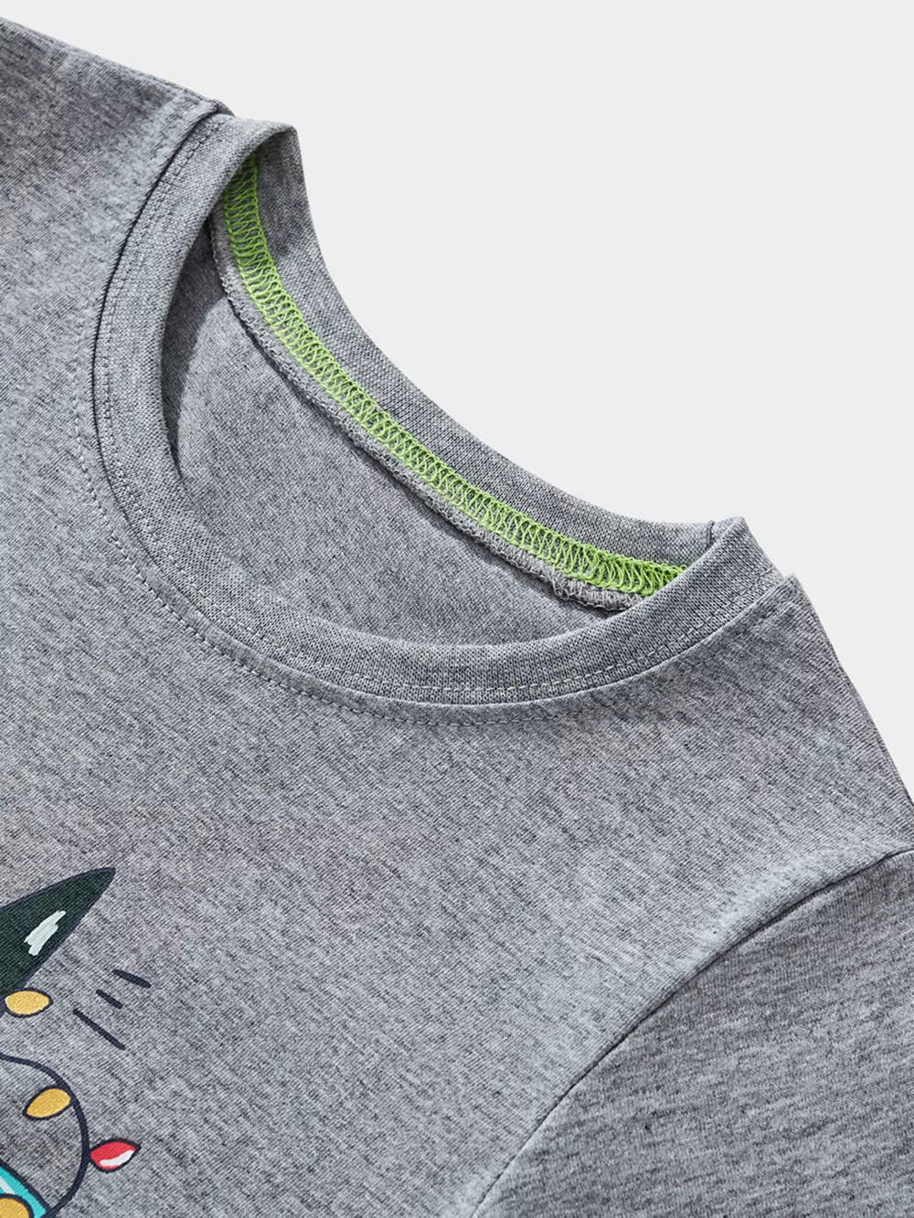 Children's Dinosaur Christmas Tree Graphic Long Sleeve T-Shirt, image 4