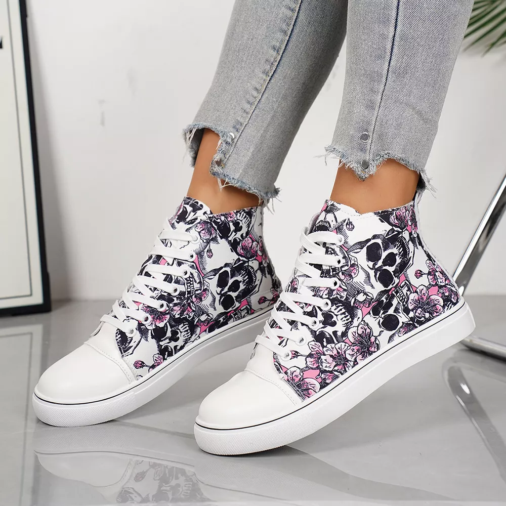 Round Toe Lace Up Sneakers, image 8