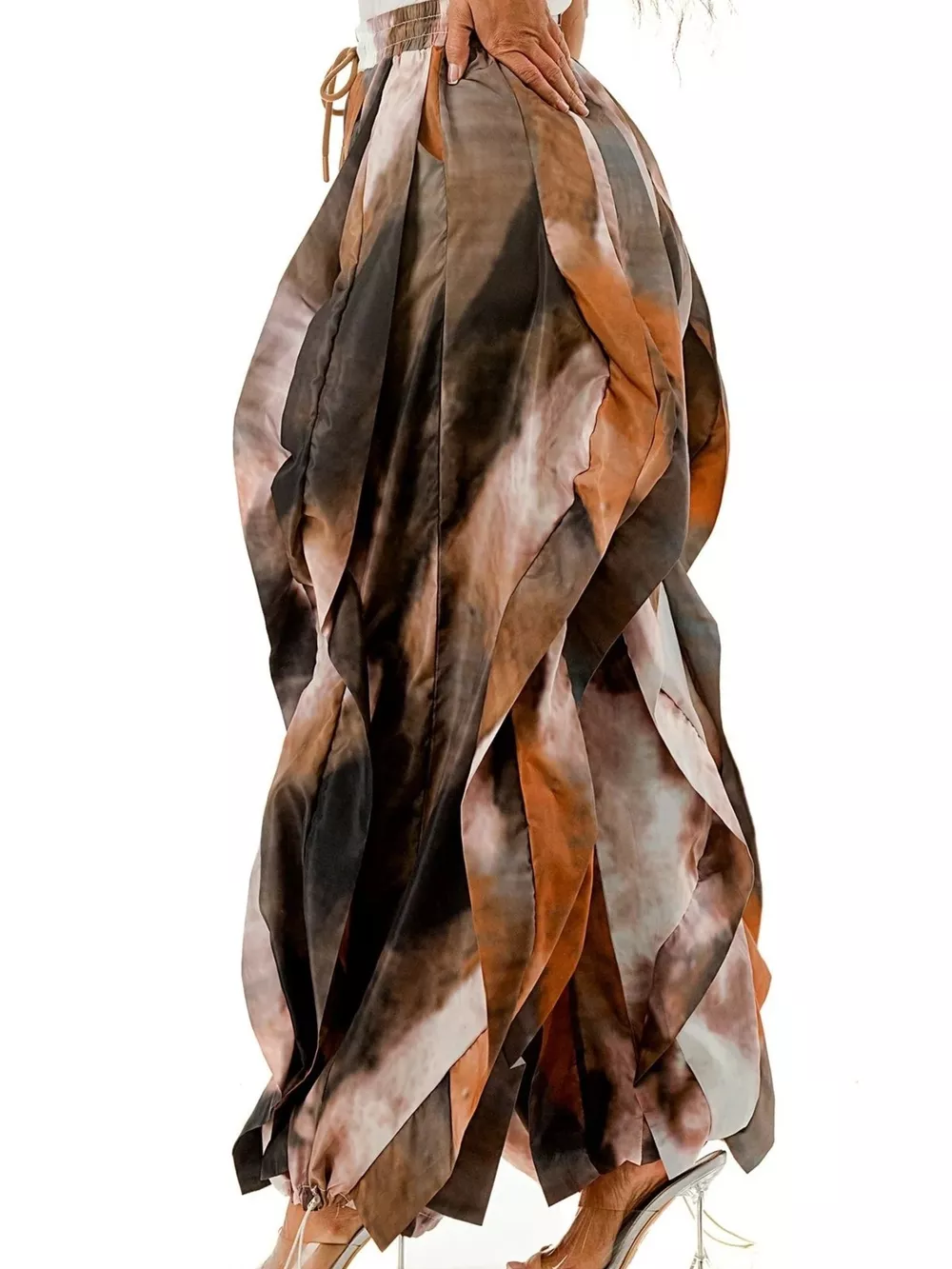 Printed Cargo Pants with Drawstring Waist, image 7