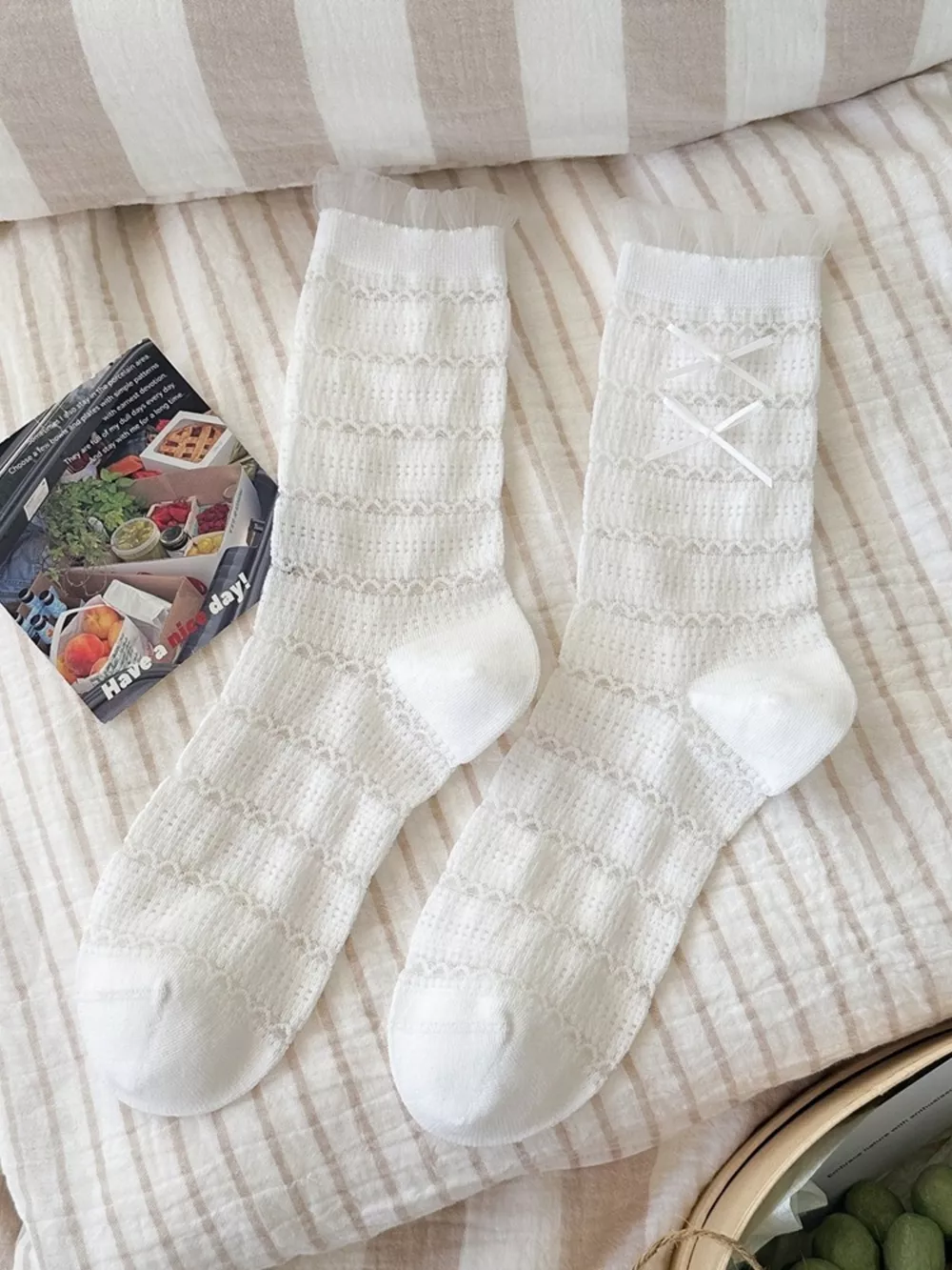 Ribbon Bows Socks, image 7