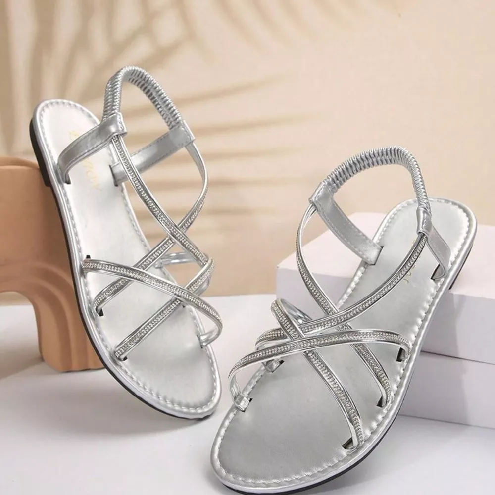 Open Toe Flats Sandals, image 6