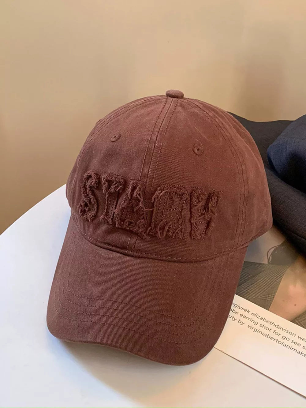 Frayed Letter Baseball Cap, image 5