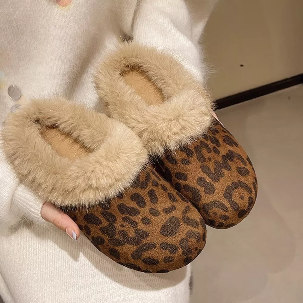 Fuzzy Plush Warm Indoor Slippers, image 10