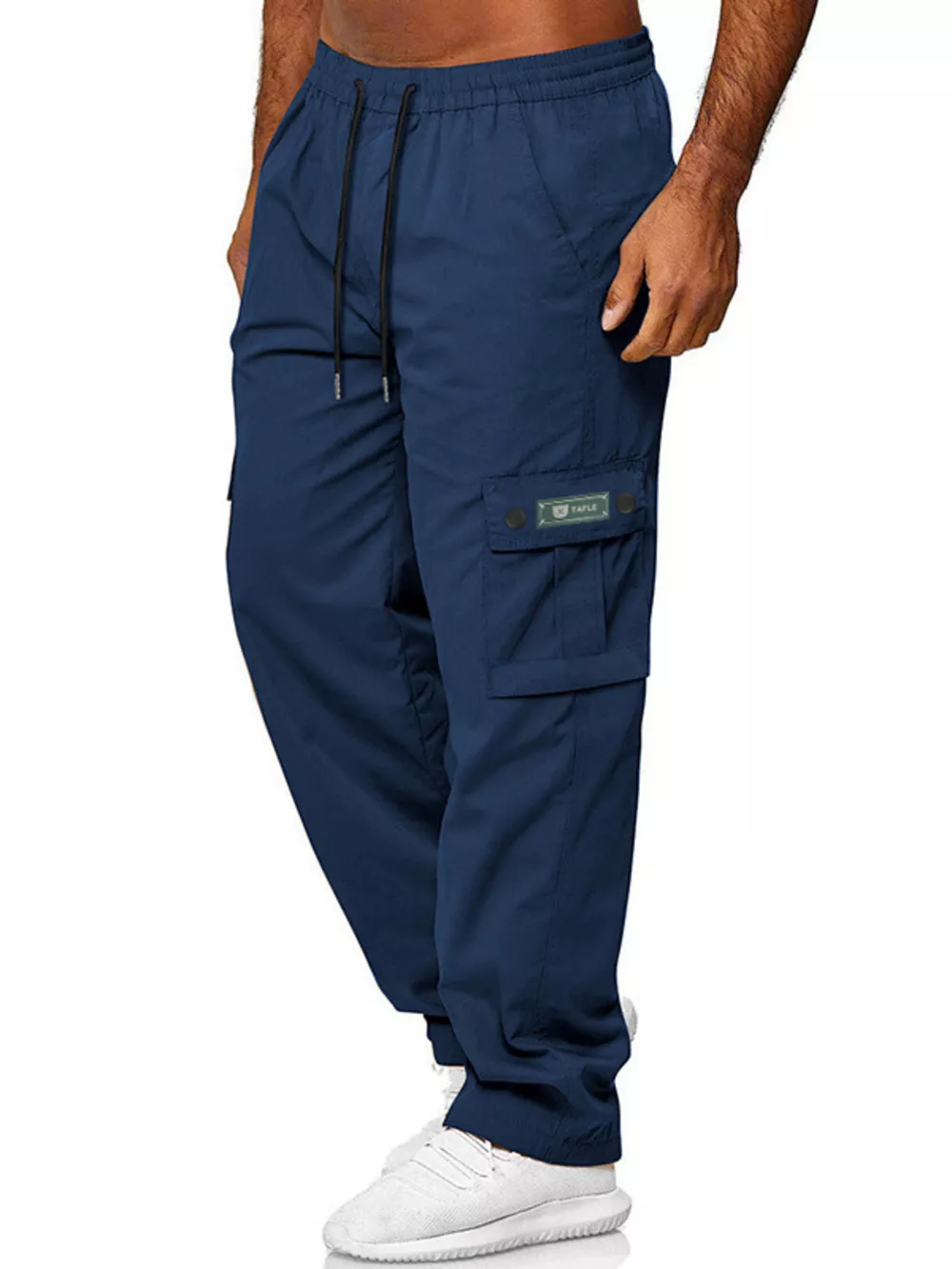 Men's Full Size Cargo Pants with Drawstring Waist Plus Size, image 12