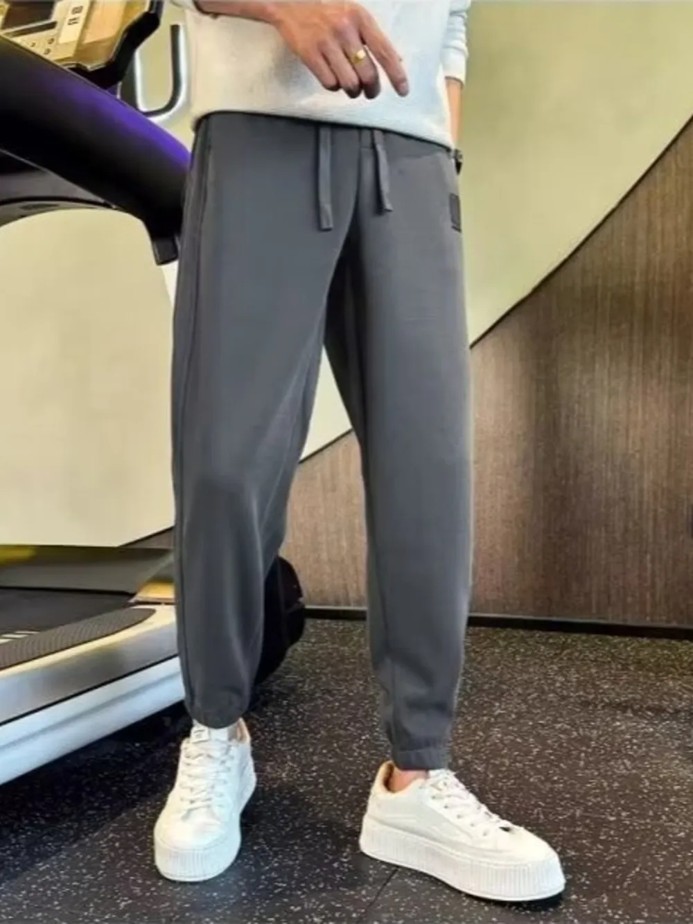 Men's Drawstring Loose Fit Joggers, image 5