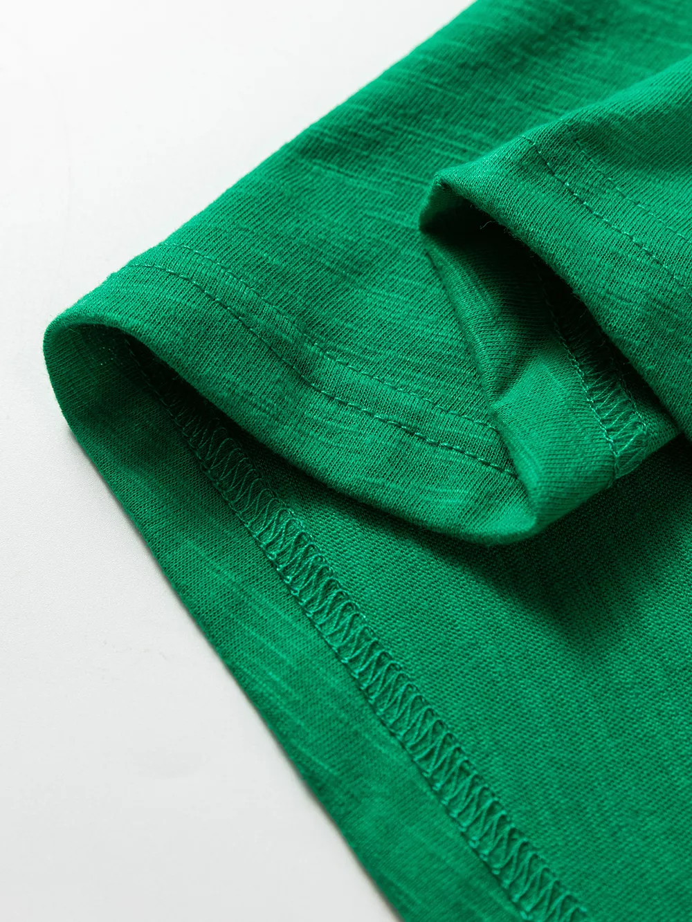 Solid Color Button V Neck Long Sleeve Top, image 2