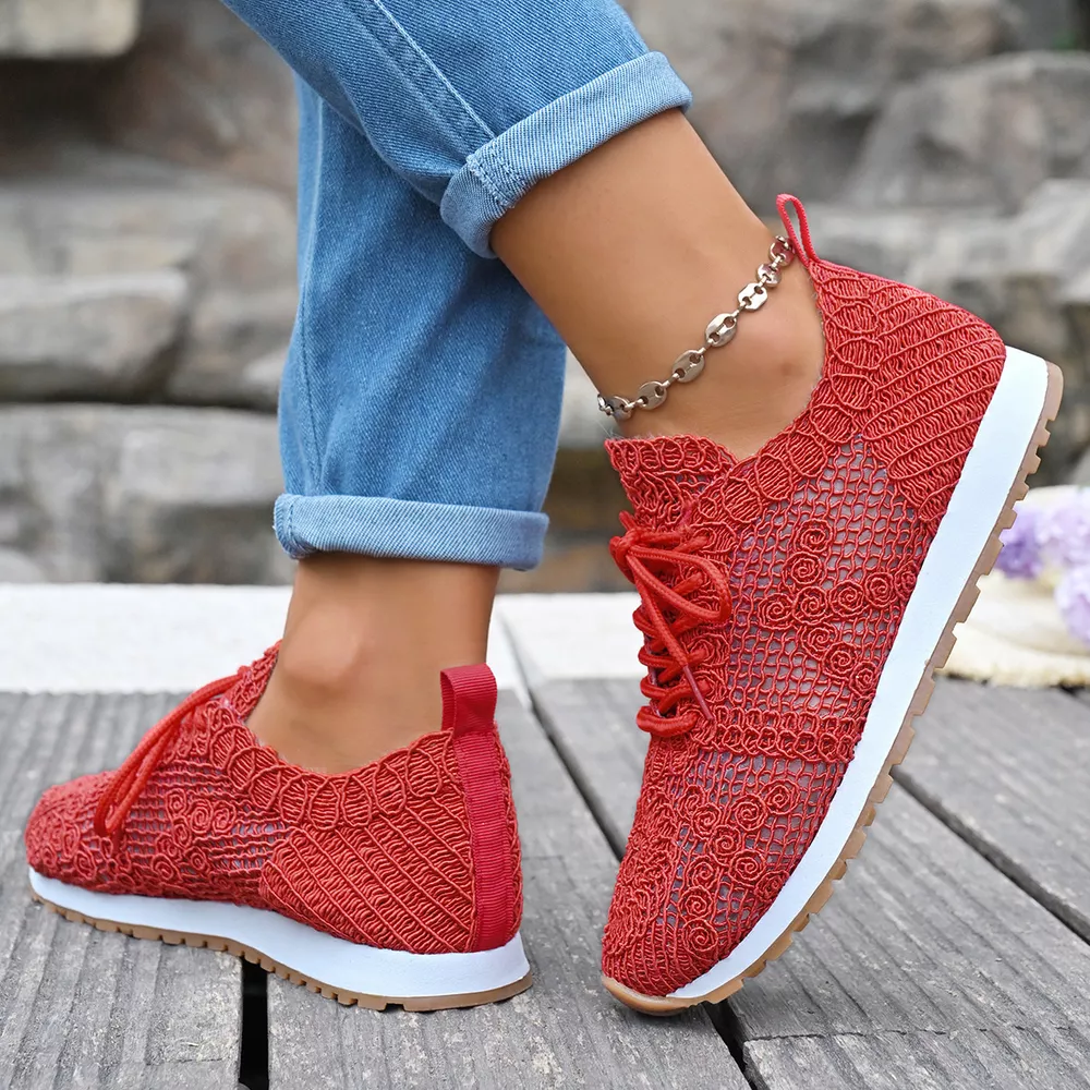 Round Toe Lace Up Sneakers, image 17