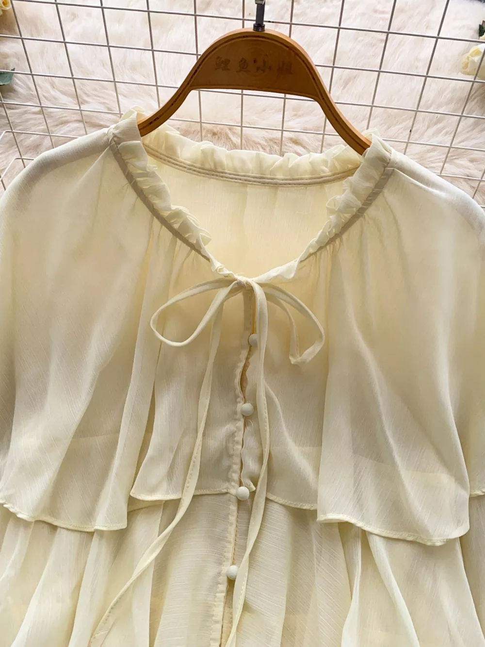 Ruffle Tiered Chiffon Blouse, image 3