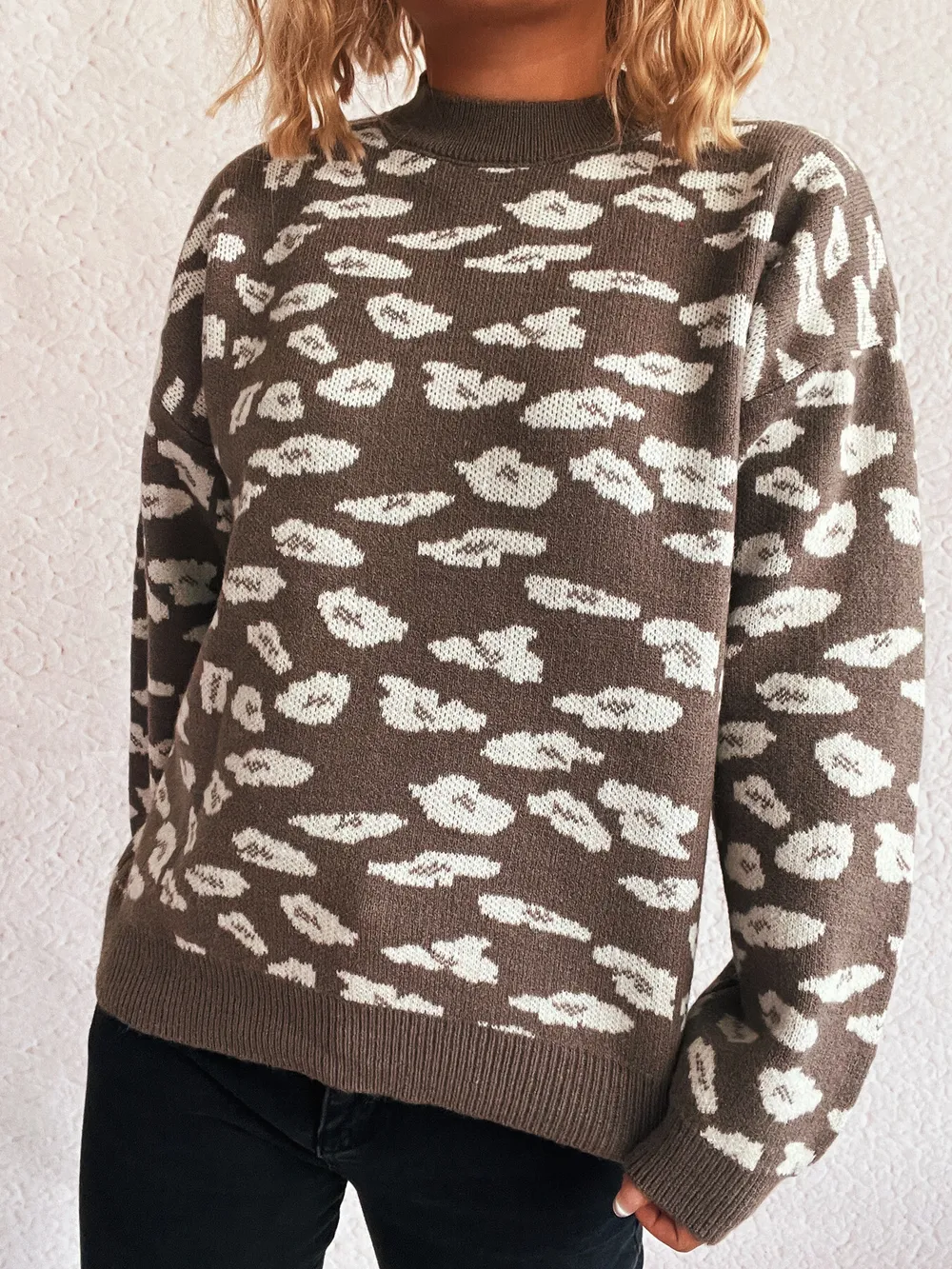 Mock Neck Long Sleeve Sweater, image 6