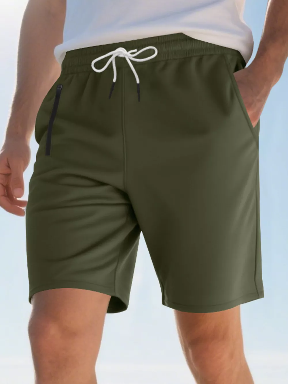 Men's Full Size Drawstring Casual Shorts Plus Size, image 23