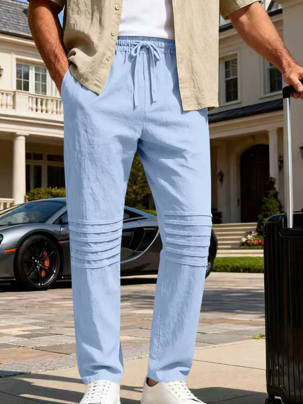 Men's Full Size Casual Drawstring Pants Plus Size, image 12