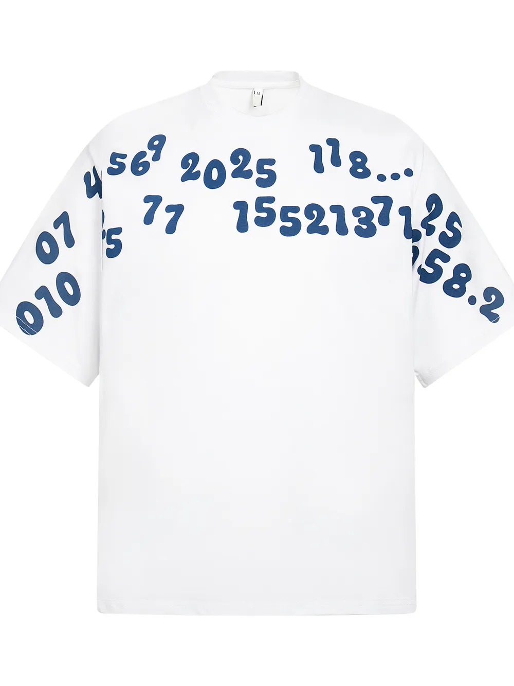 Men's Number Print Short Sleeve Oversized T-Shirt, image 3