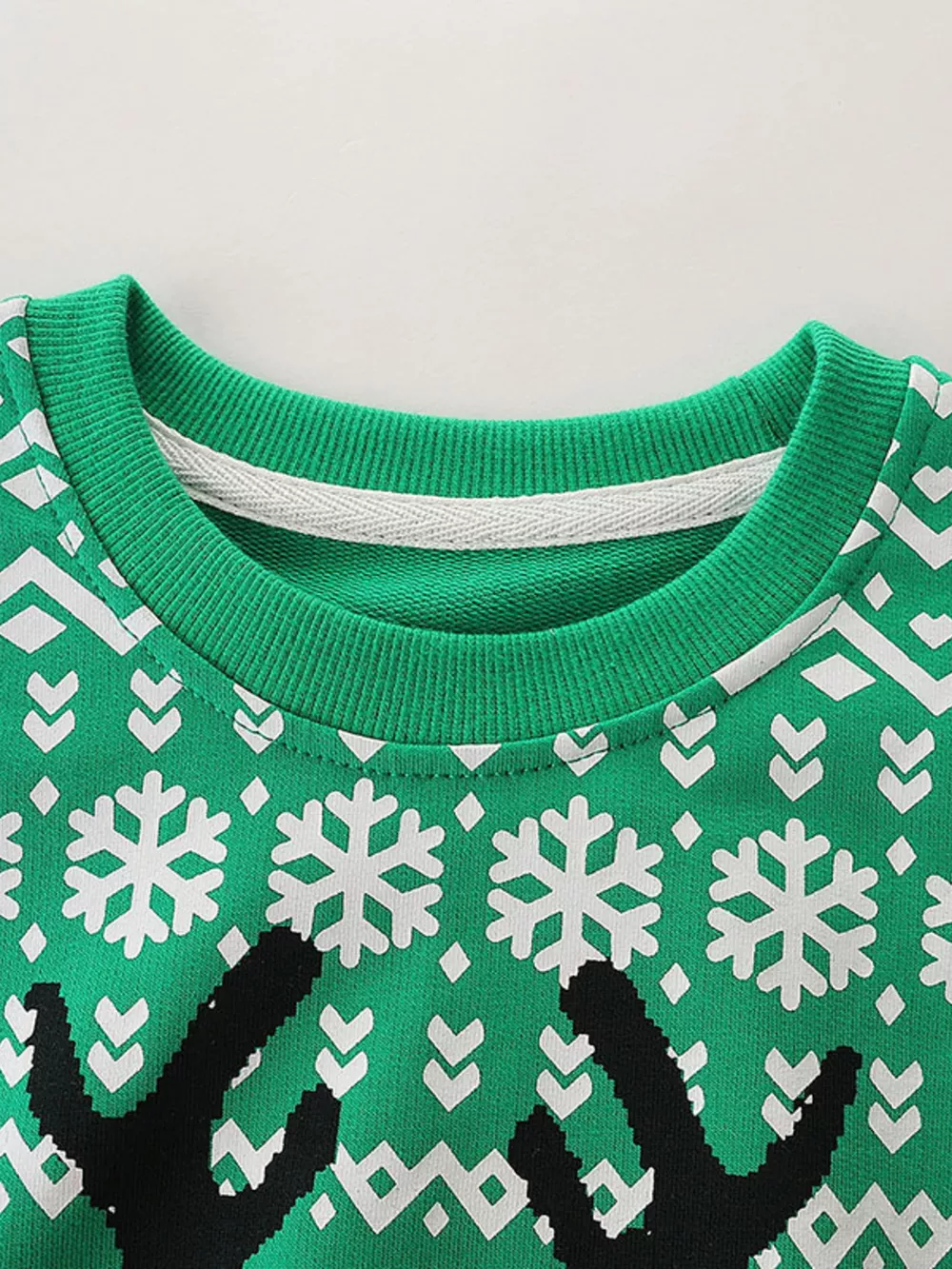 Children's Reindeer Graphic Christmas Sweatshirt, image 3
