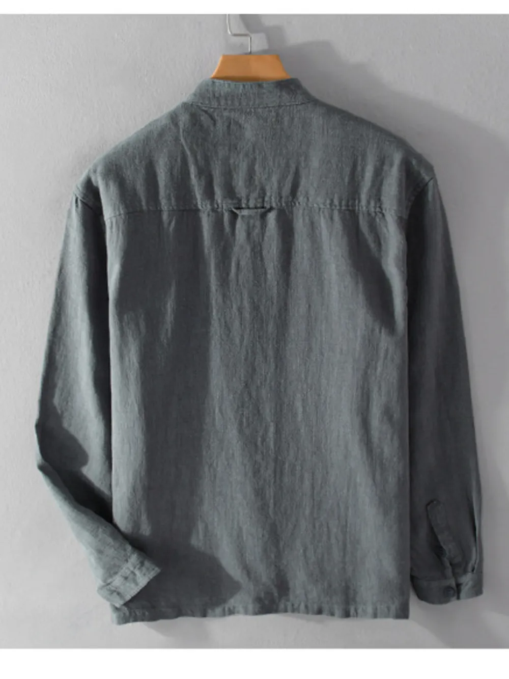 Men's Plus Size Button Up Long Sleeve Shirt, image 4