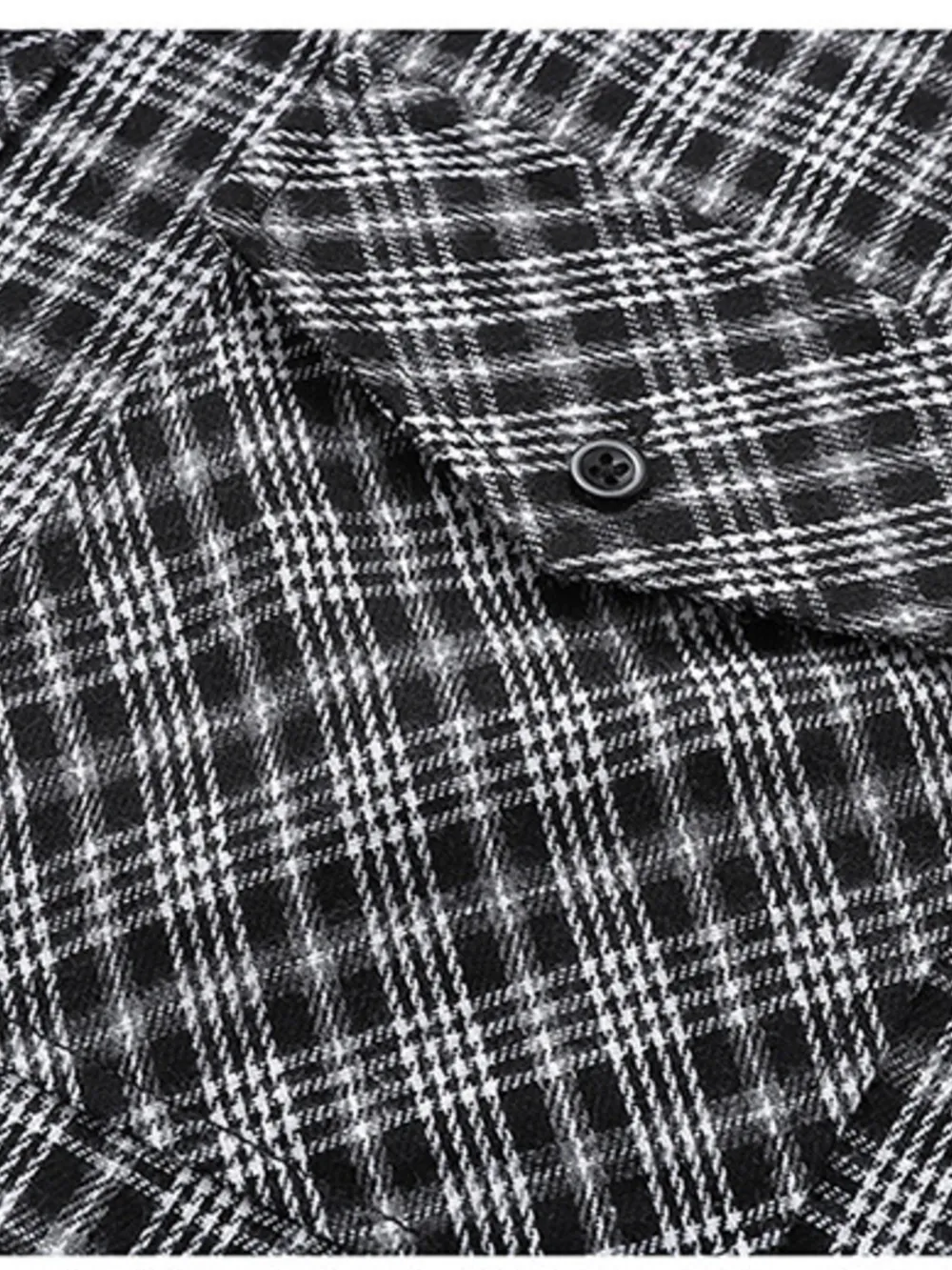 Men's Casual Plaid Long Sleeve Shirt, image 7