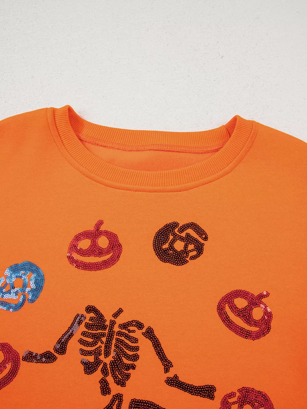 Dancing Critters Sequin Halloween Crewneck Sweatshirt, image 10