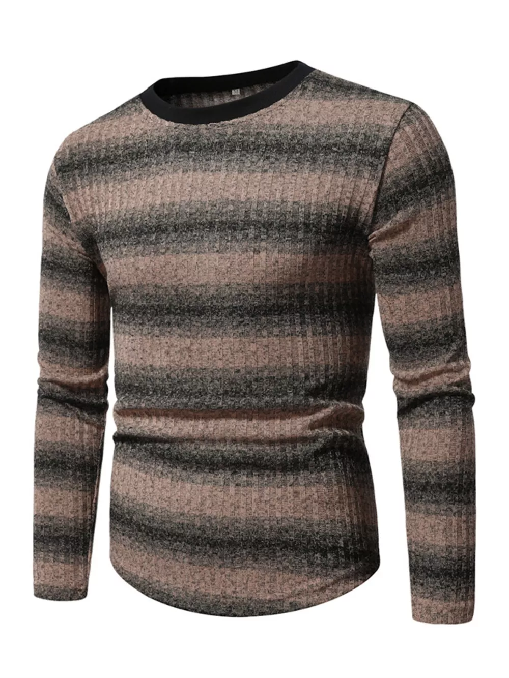 Men's Full Size Striped Long Sleeve T-Shirt Plus Size, image 6