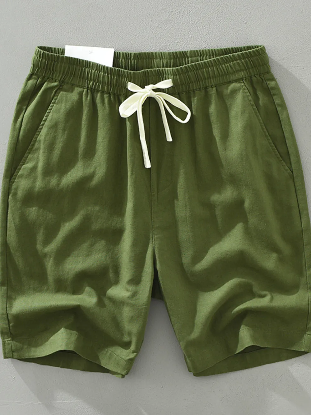 Men's Plus Size Drawstring Pocketed Shorts, image 2