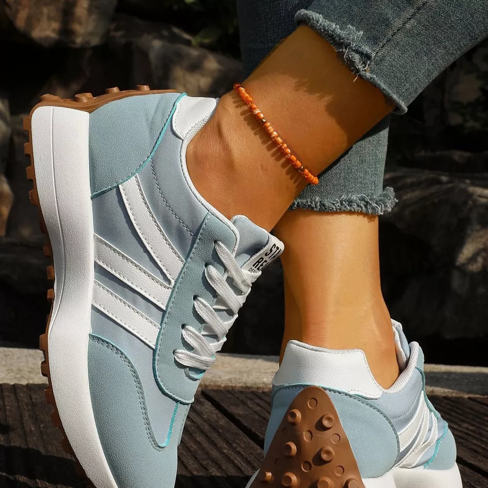 Round Toe Lace Up Sneakers, image 14