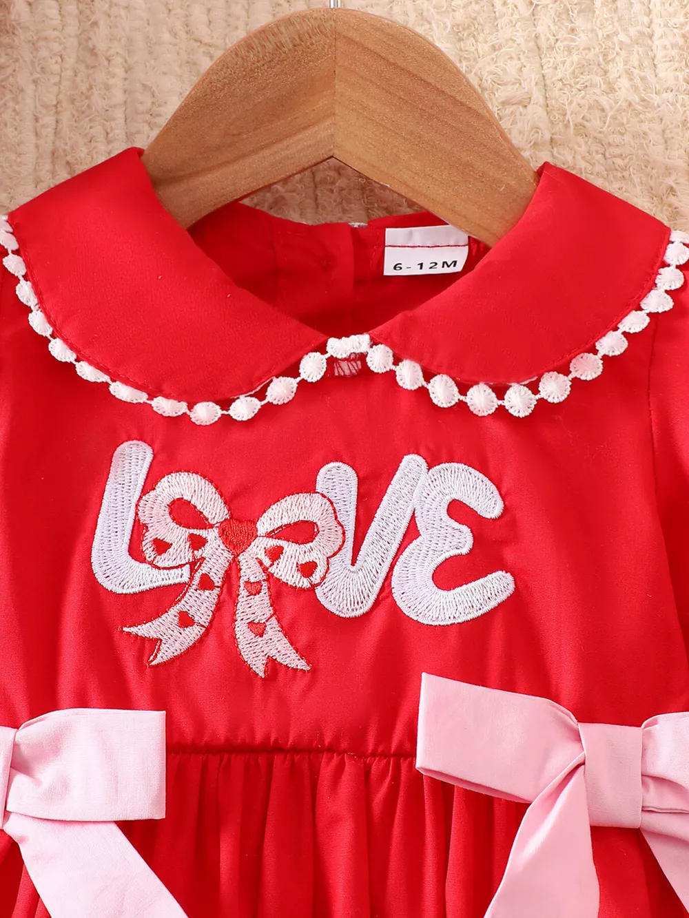 Children's Bow Long Sleeve Dress, image 2