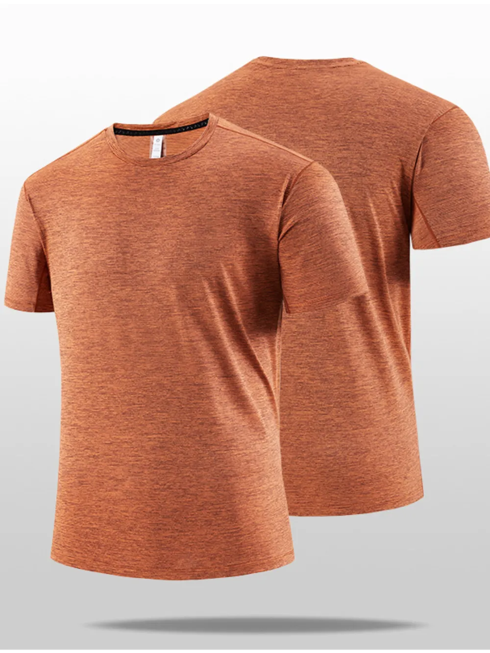 Men's Plus Size Lightweight Round Neck Short Sleeve T-Shirt, image 3