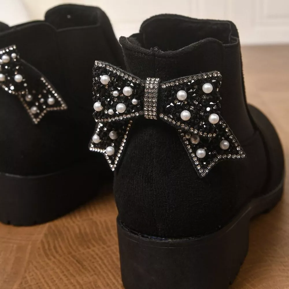 Round Toe Block Heels Boots, image 7