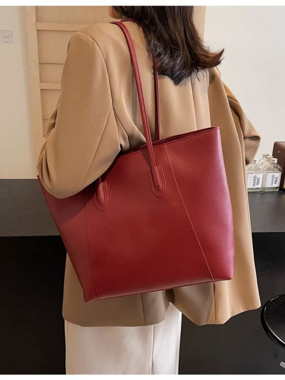 PU Leather Tote Bag, image 7
