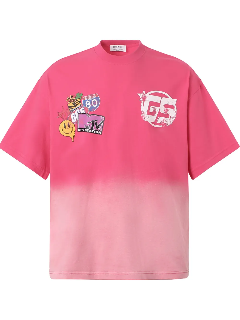 Men's Graphic Round Neck Oversized T-Shirt, image 4