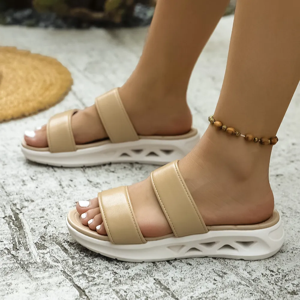 Dual-Strap Platform Sandals, image 4