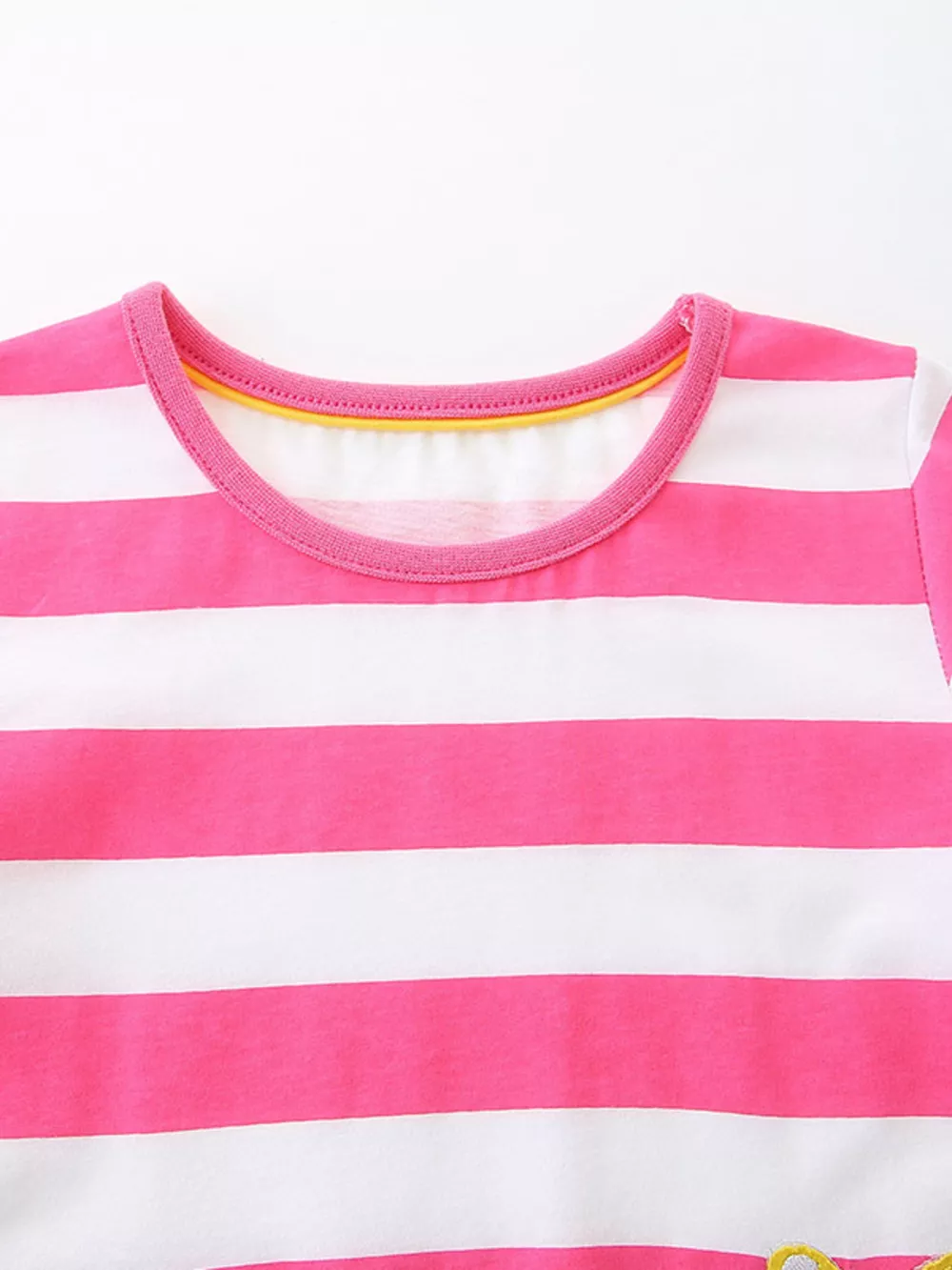 Children's Leopard Striped Short Sleeve Dress, image 2