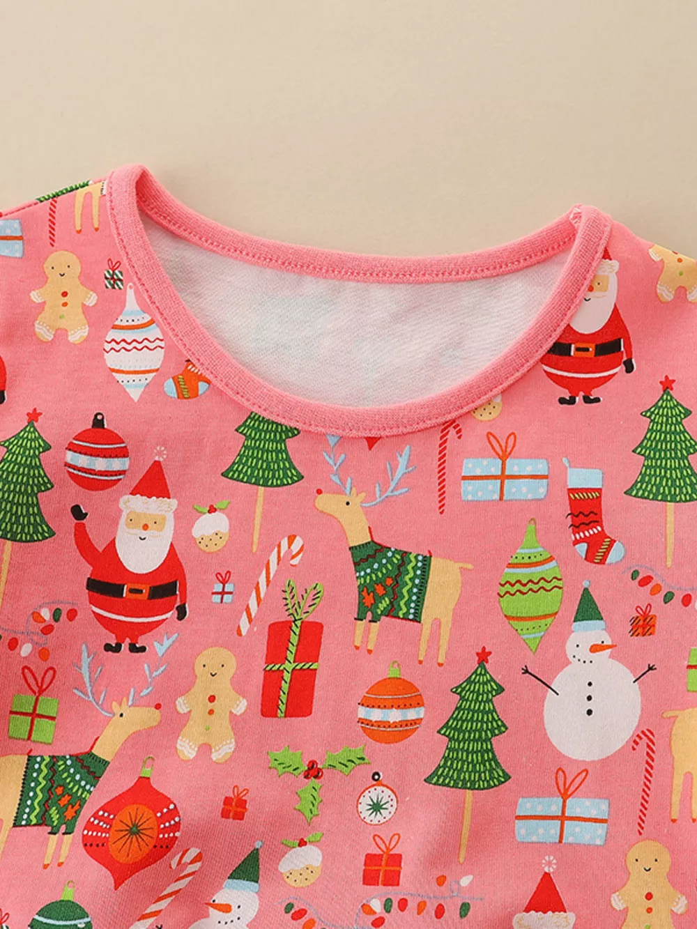 Children's Christmas Print Long Sleeve Dress, image 2