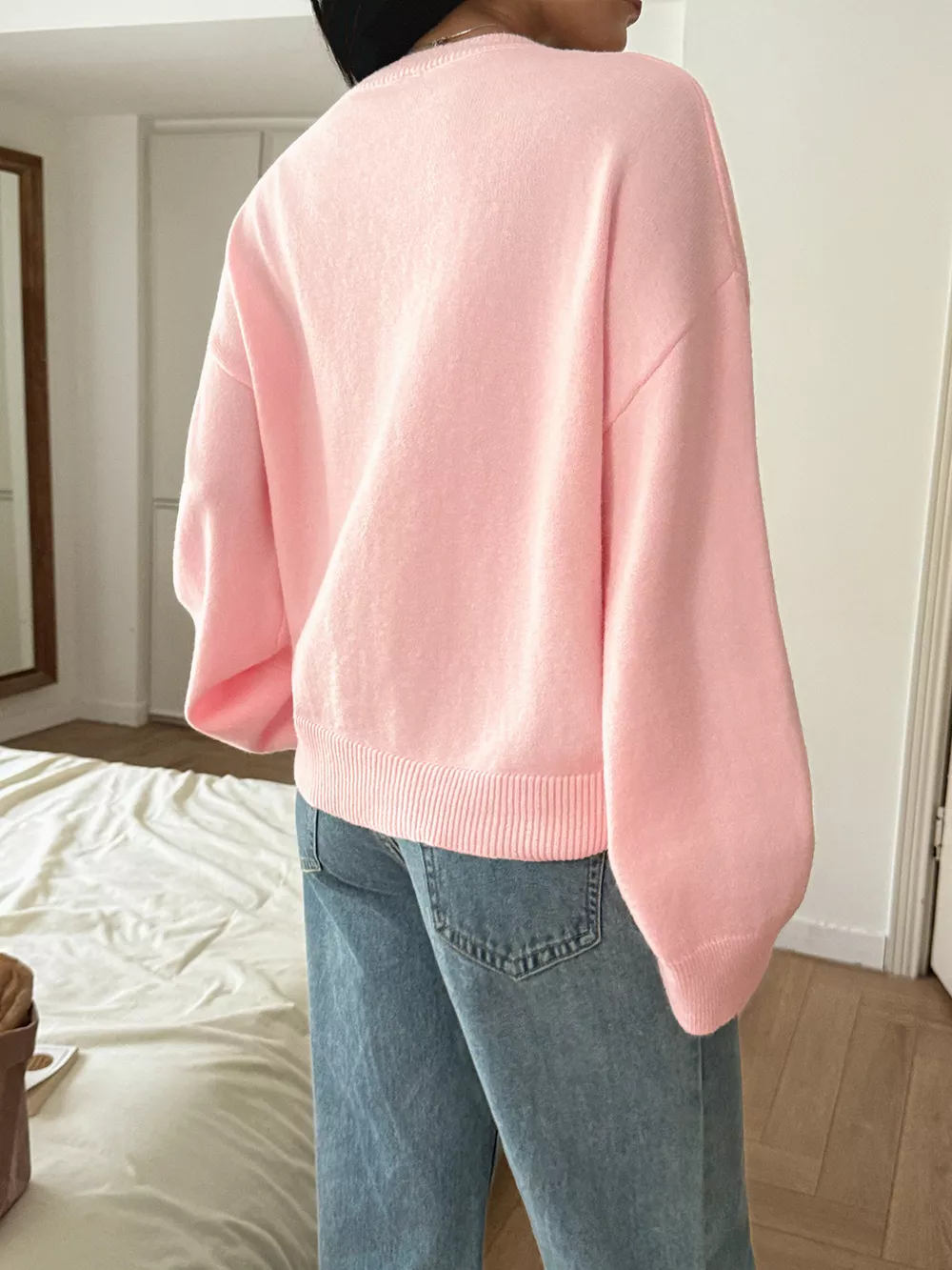 V-Neck Loose Fit Sweater, image 4