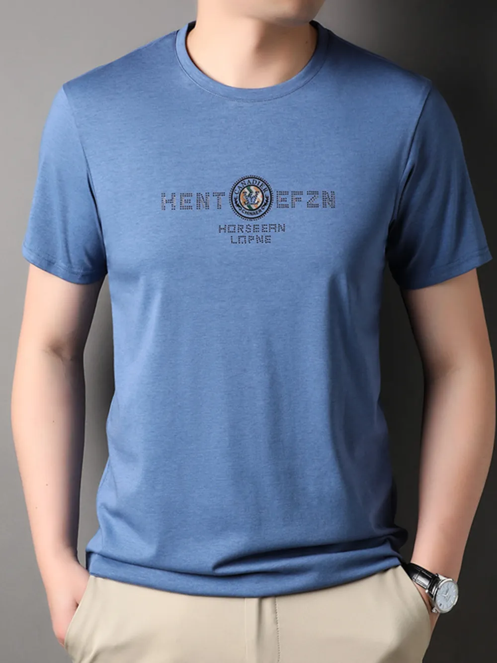 Men's Plus Size Classic Short Sleeve T-Shirt, image 2