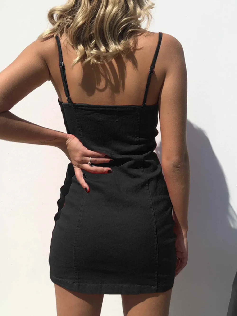 Full Size Zip-Front Bodycon Mini Dress Plus Size, image 3